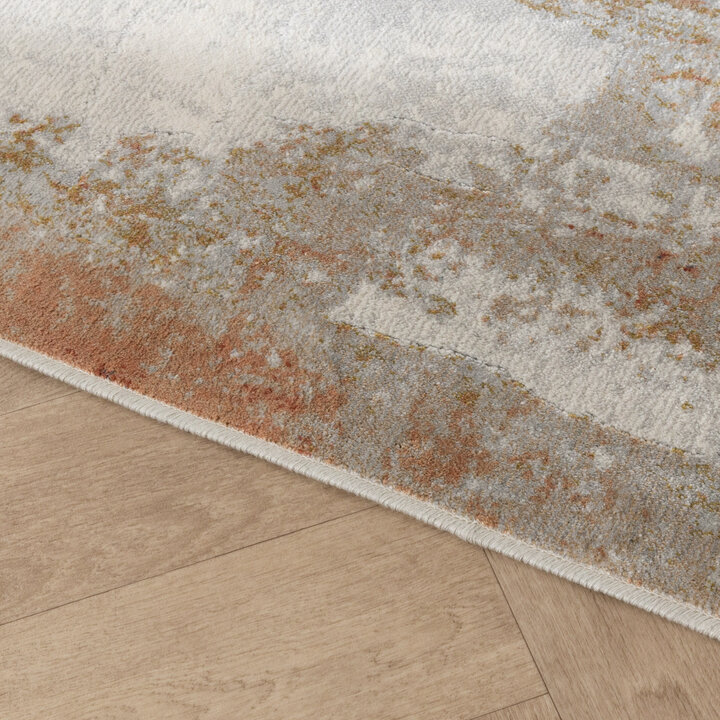 Luxe vloerkleed - Marnix Grunge Creme/Terra