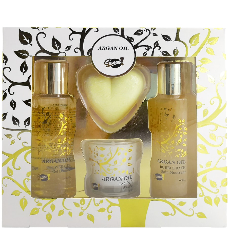 Coffret bain cœur  - Argan Oil - 5 produits