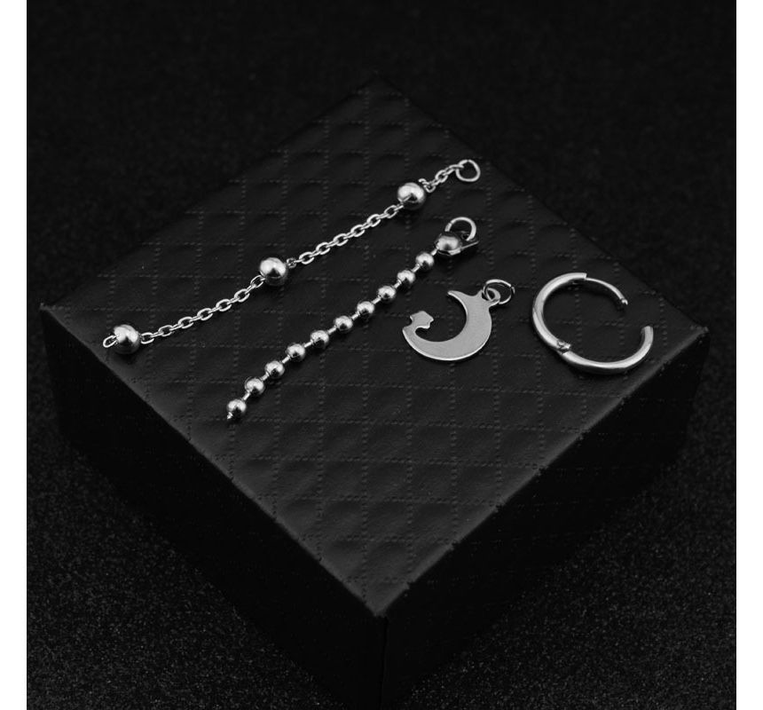 Juanitro - Maanketting Kwast Oorbel / Clip-On Oorbel