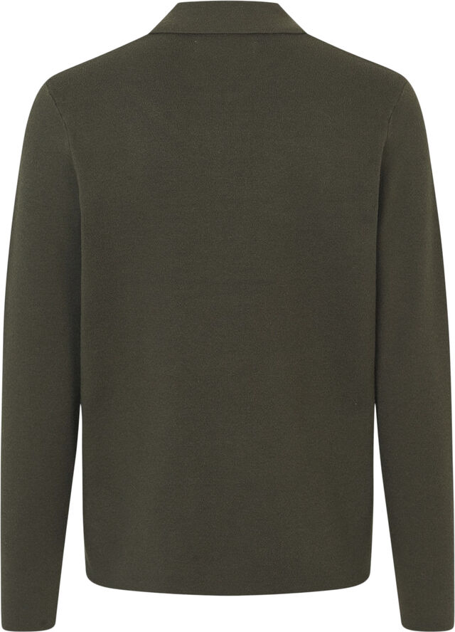 Samsøe Samsøe Guna half zip 10490 Forest night