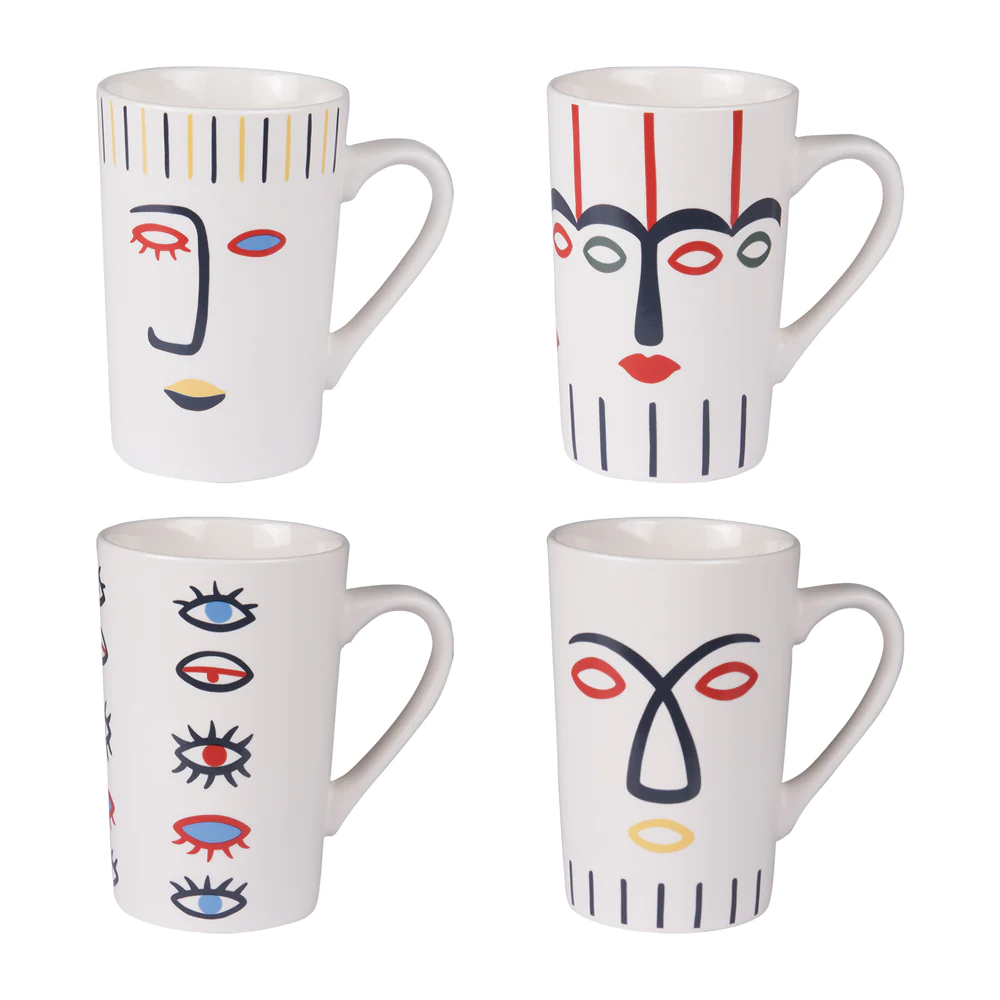 Coffret de 4 mugs Awa 35 cl Table passion