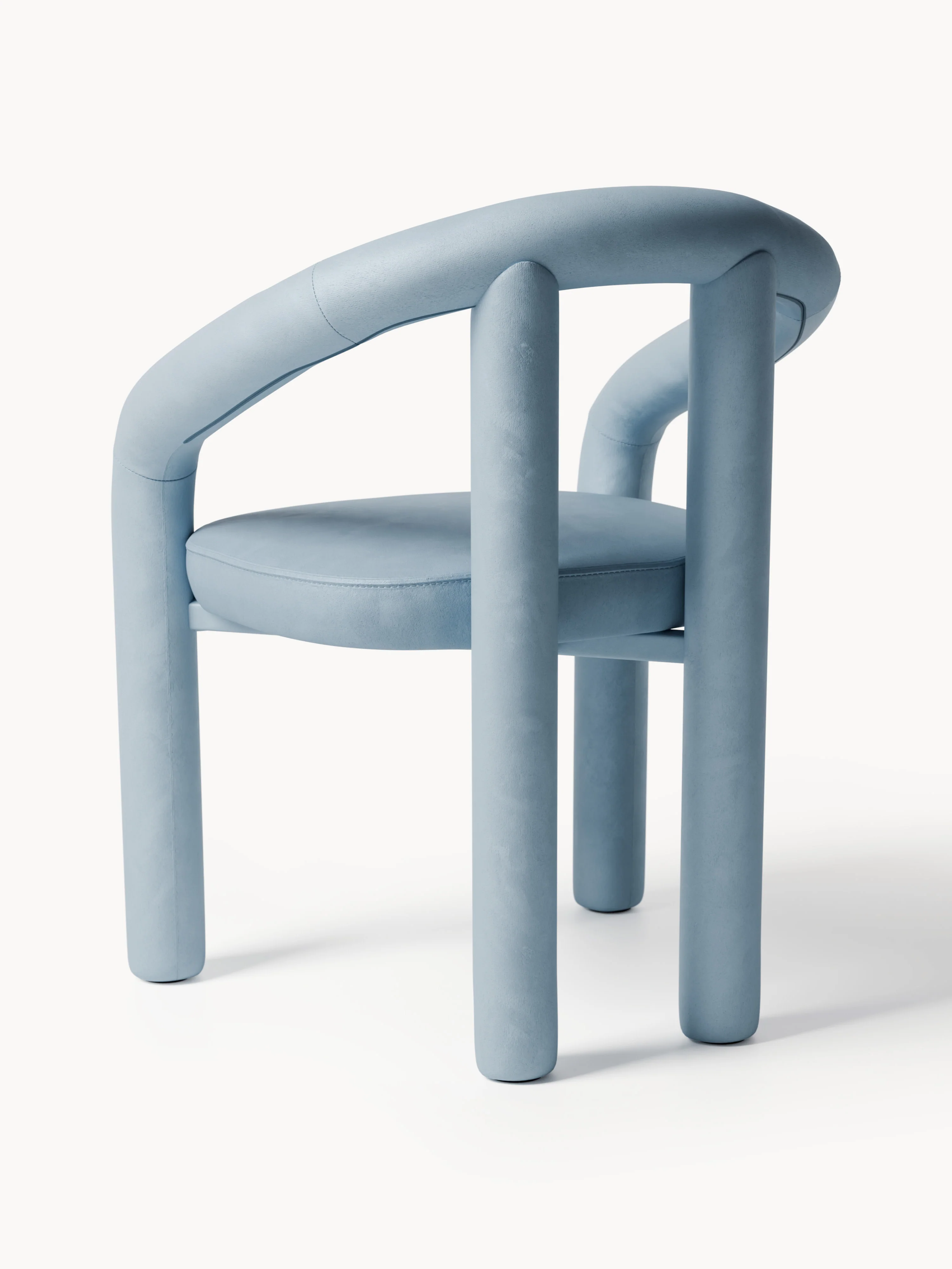 Fluwelen armstoel Calan 3