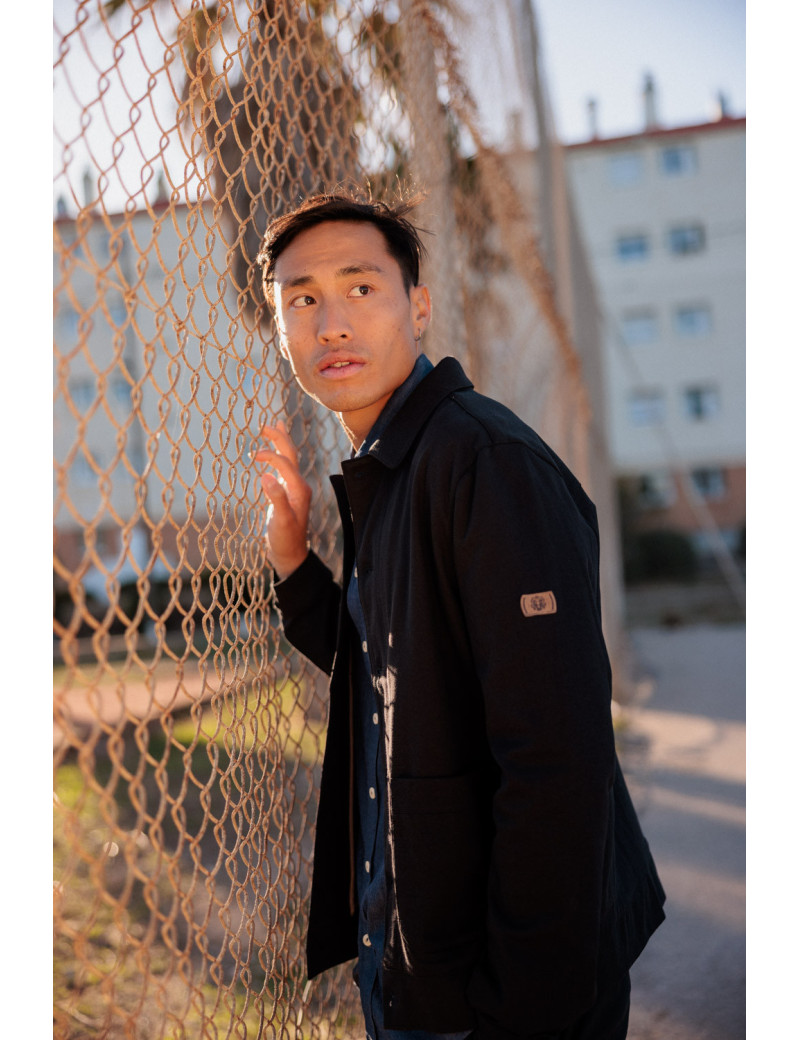 MOS MOSH CARDIGAN HOMME GABRIEL NOIR