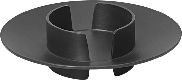 ferm LIVING Block Candle Holder - Black Brass Black brass