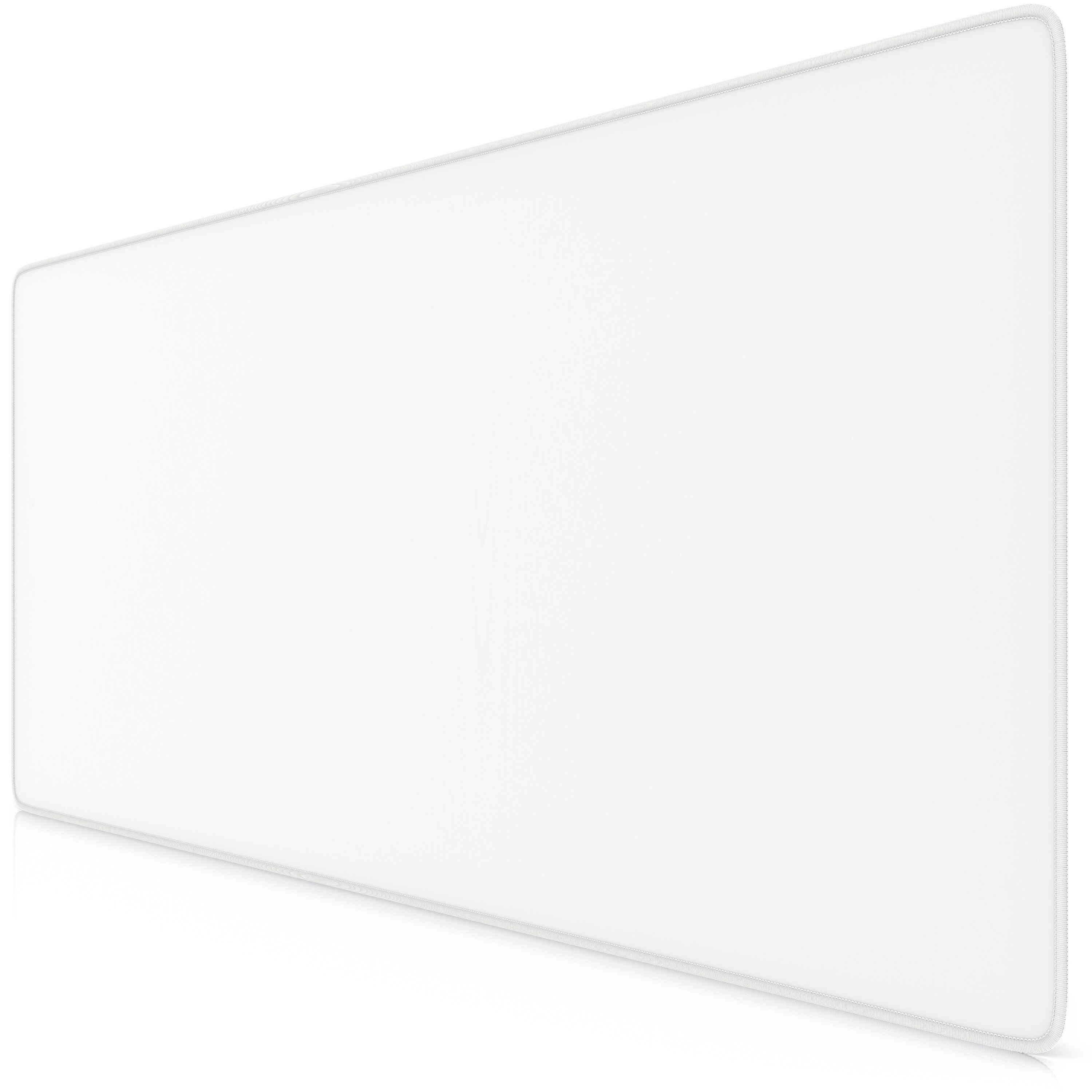 Titanwolf Gaming Mauspad XXL, glattes Stoffgewebe, Speed Mousepad 900 x 400mm große Fläche, weiß