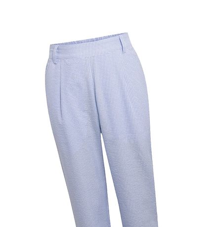 Grønt Bukser - Liv Check Pant - Light Blue