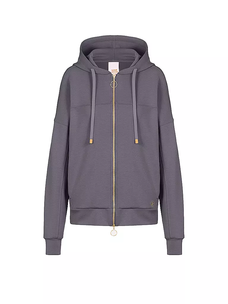 MEY Loungewear Sweatjacke SMOOTH grau