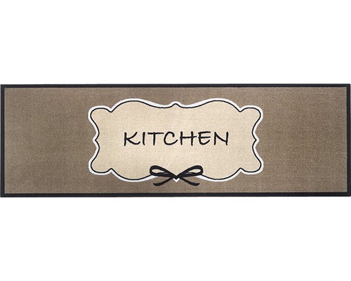 Cook&Wash vuilvangmat, bruin/beige, 50x150 cm