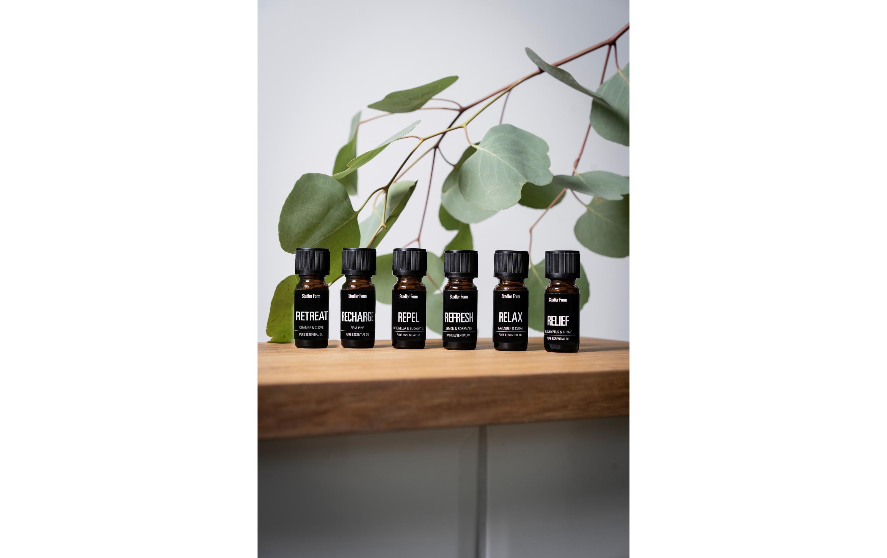 Duftöl-Set 6-er Pack Entspannung/Erfrischend/RelaxAromaöl-Set für Aroma Diffuser, Luftbefeuchter und Luftwäscher