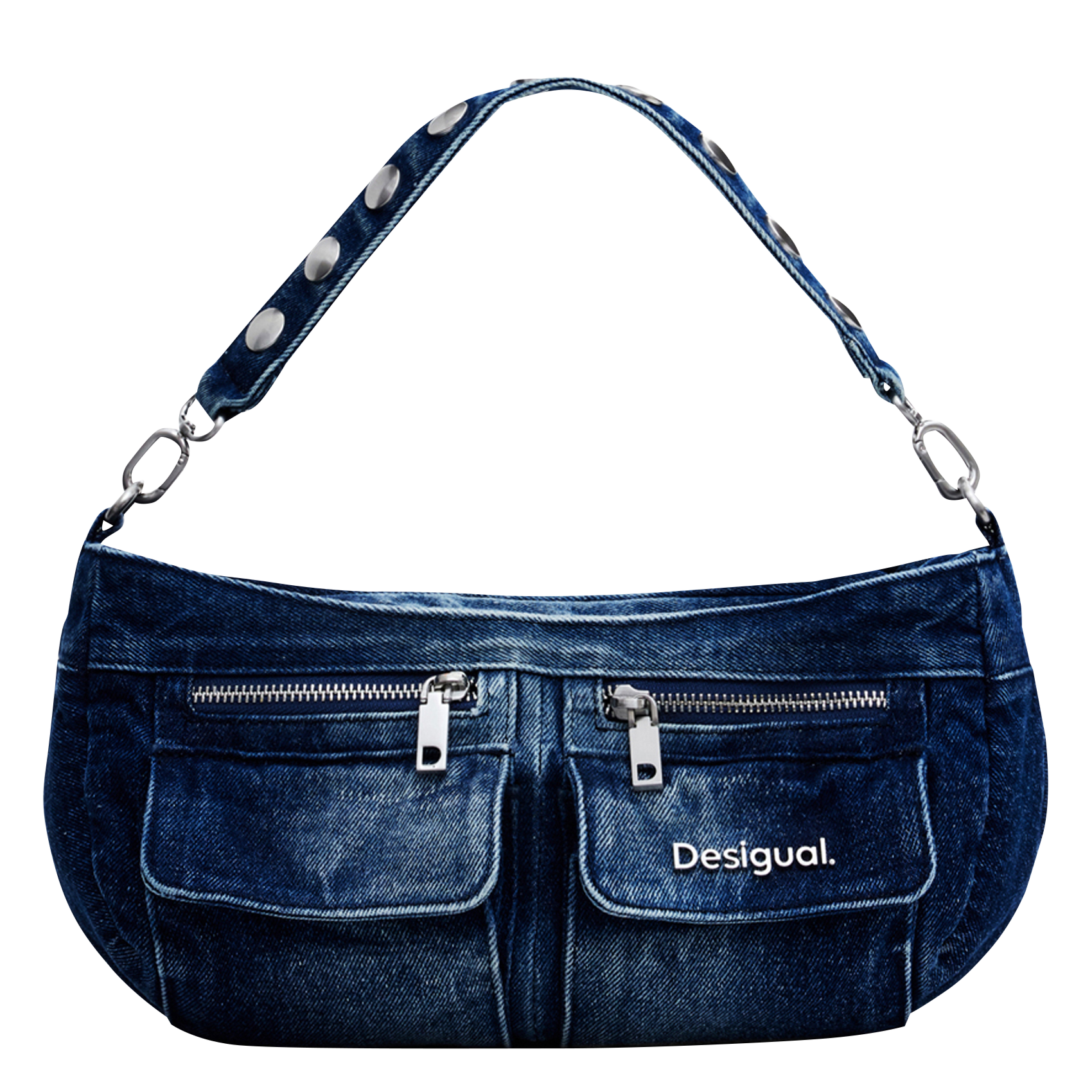 Sac épaule en coton | Bleu