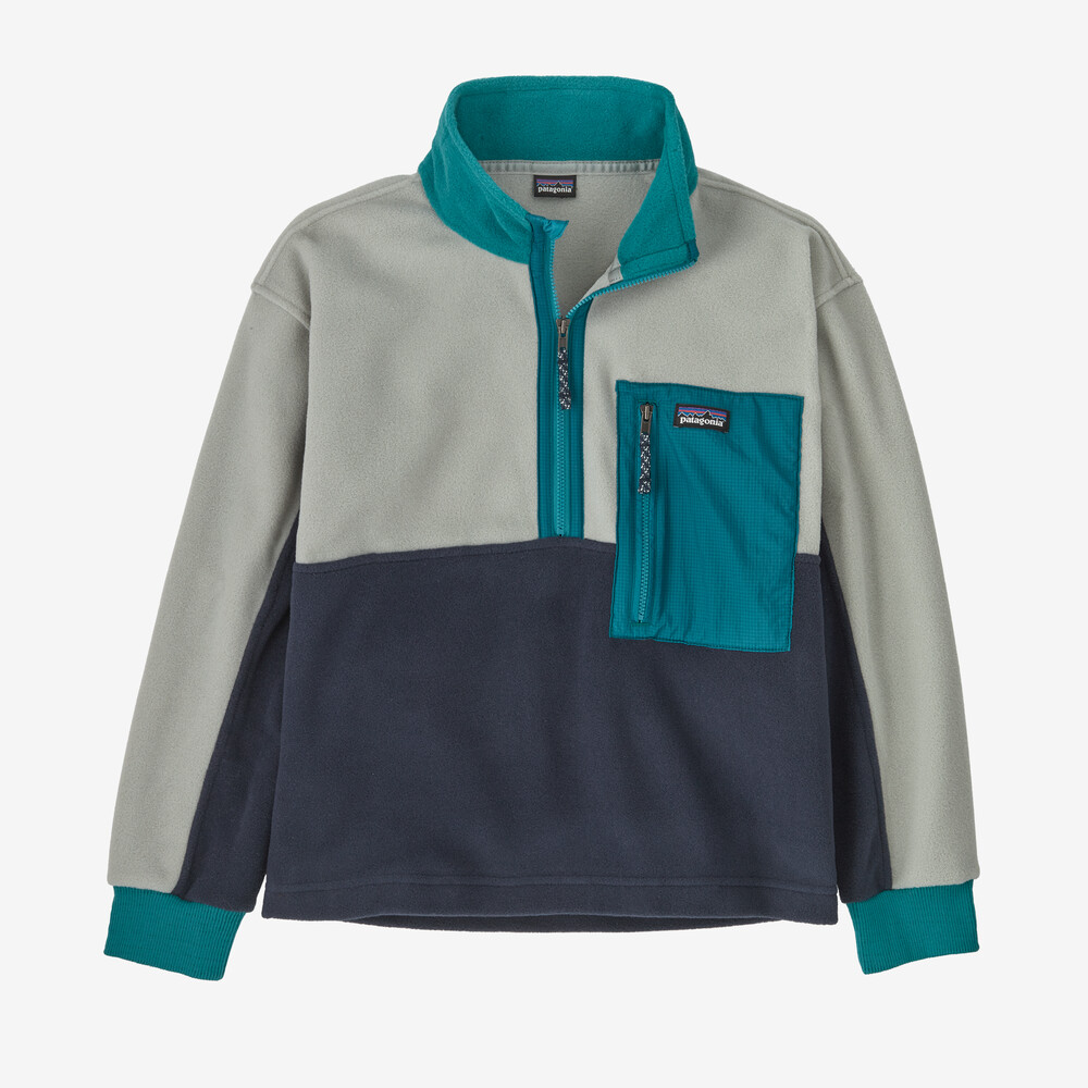 Microdini Fleece-Pullover für Kinder mit 1/2-Reißverschluss