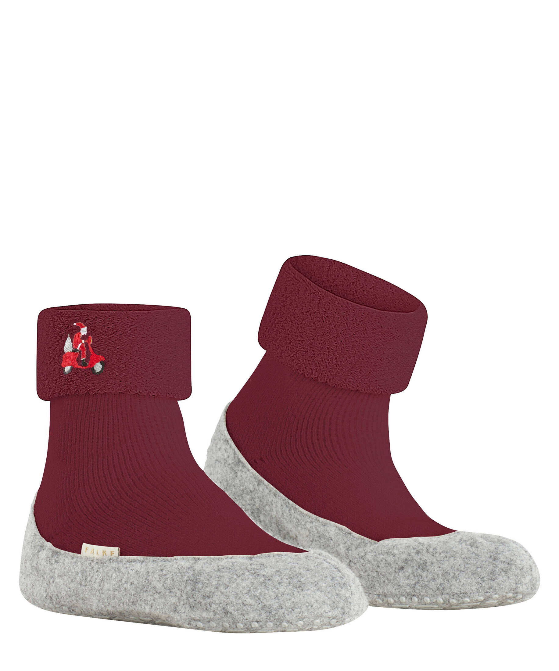 FALKE| Damen Hausschuhe Cosyshoe Driving Santa