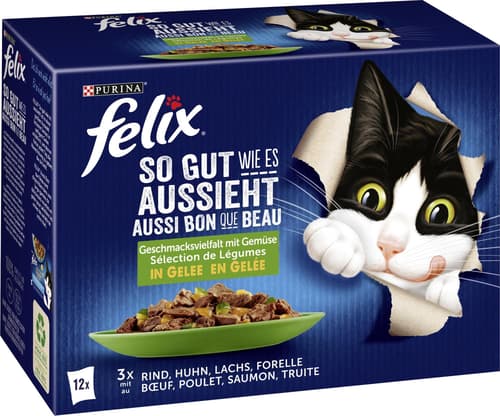 Felix So GUT wie es AUSSIEHT Geschmacksvielfalt in Gelee mit Gemüse