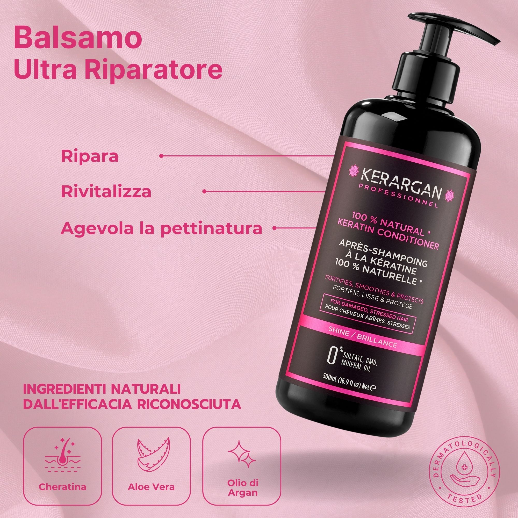 Kerargan - Duo Shampoo & Spülung mit Keratin