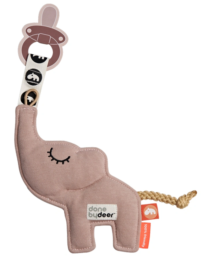 Schnullertier COZY KEEPER – ELPHEE in rosa