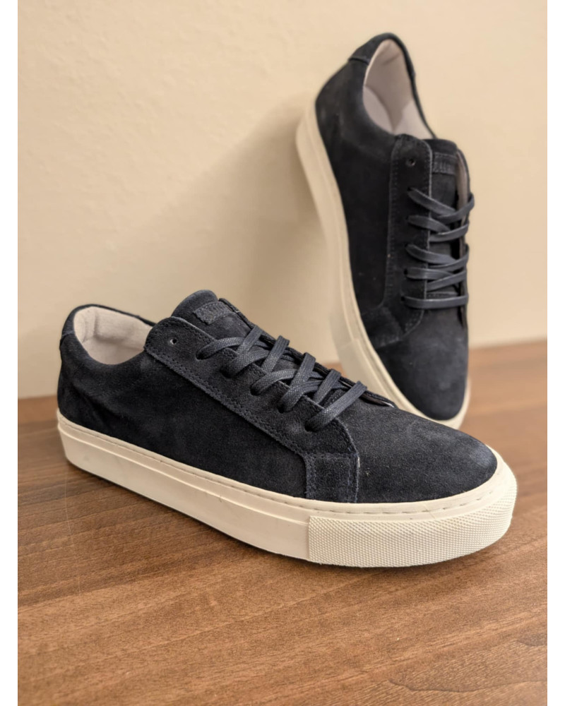 Born // Raised - Blå suede m/hvid sål