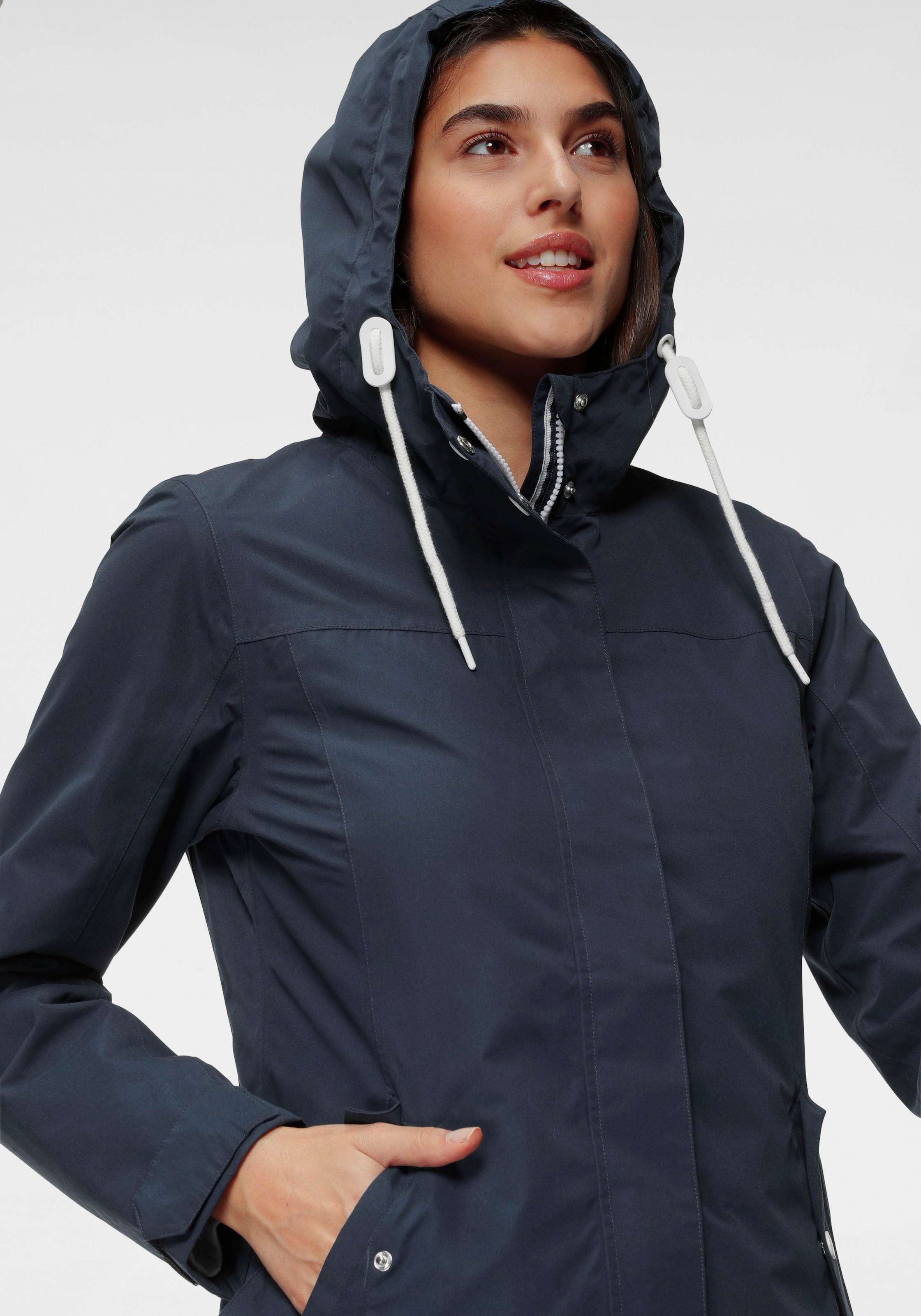 Polarino Funktionsjacke mit Kapuze Wasserdicht, winddicht und atmungsaktiv. Wassersäule 3000mm