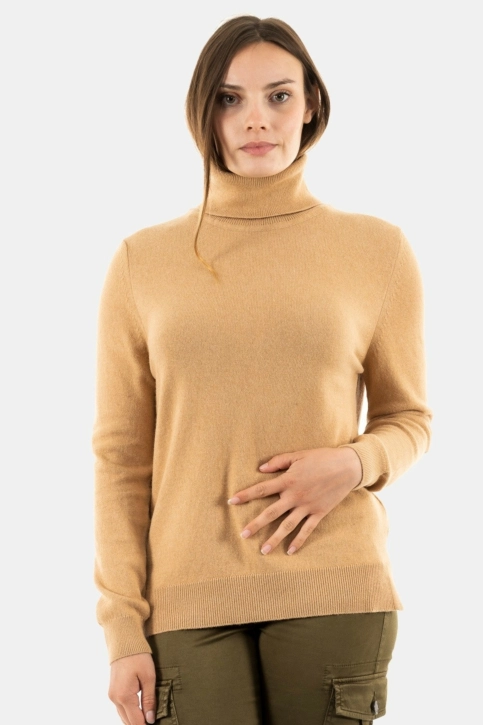 pull hiver barbour pendle roll collar beige