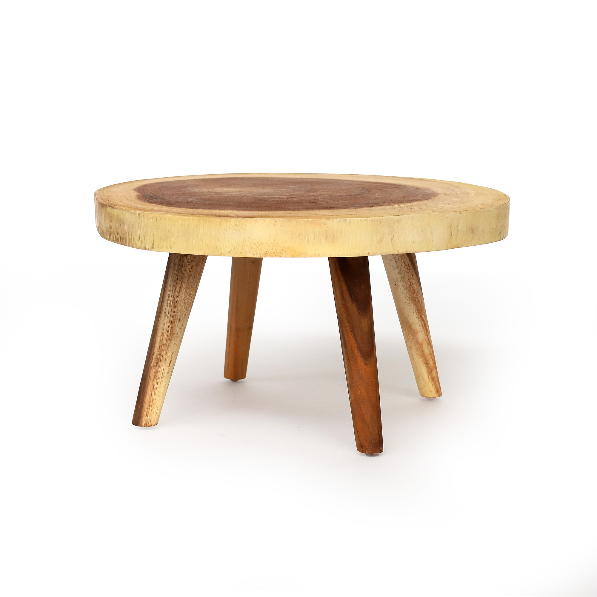 Baumscheiben-Couchtisch, aus Suarholz, Ø 55-60 cm, H 32 cm von fischer's lagerhaus