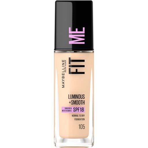 Maybelline Fit Me Luminous Smooth Foundation, 105 Natural Ivory