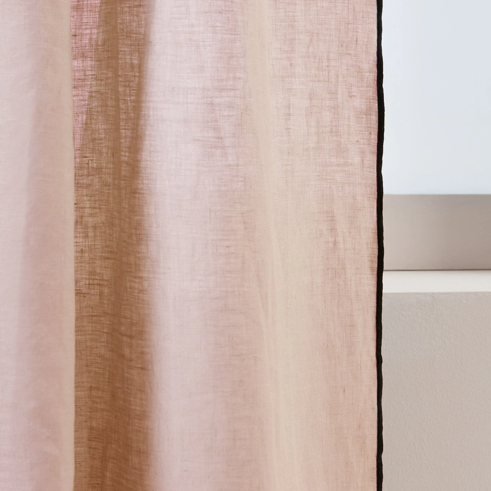 CARLINA - Rideau panneau | Rose