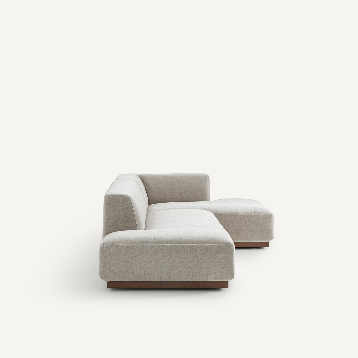 AM.PM<br>Sofá de canto direito tamanho XL em veludo chenille, Jacopo
