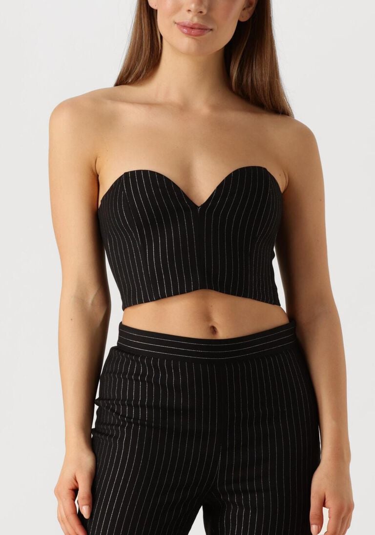 zwarte gestuz top caylinagz corsage