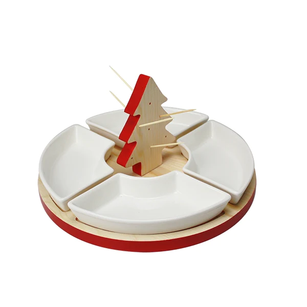 Service apéritif de Noël 4 coupelles Ard'Time