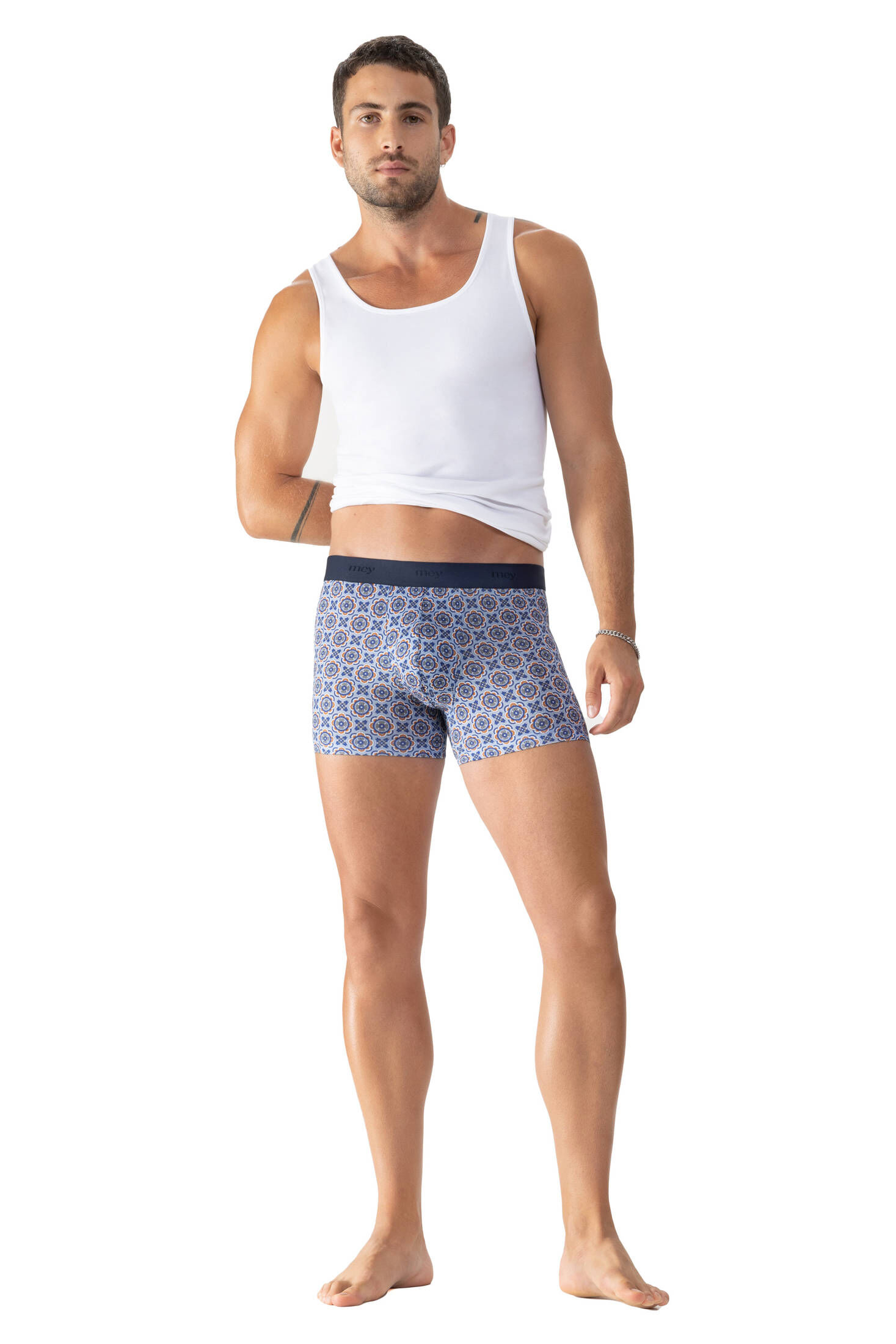 mey| Herren Trunk Shorty Serie Noble Ornaments