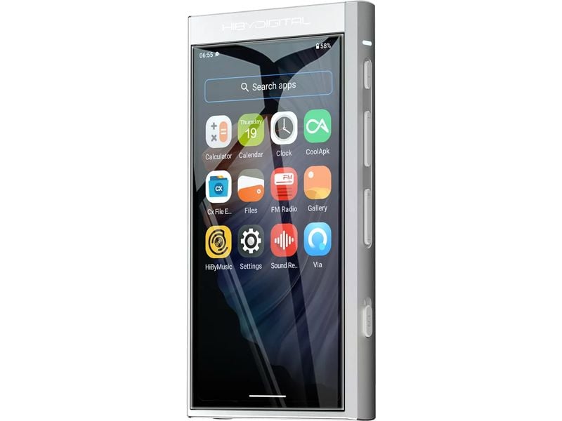 HiBy HiRes-Player M300 Silber Hi-Res tragbarer Android-Musikplayer