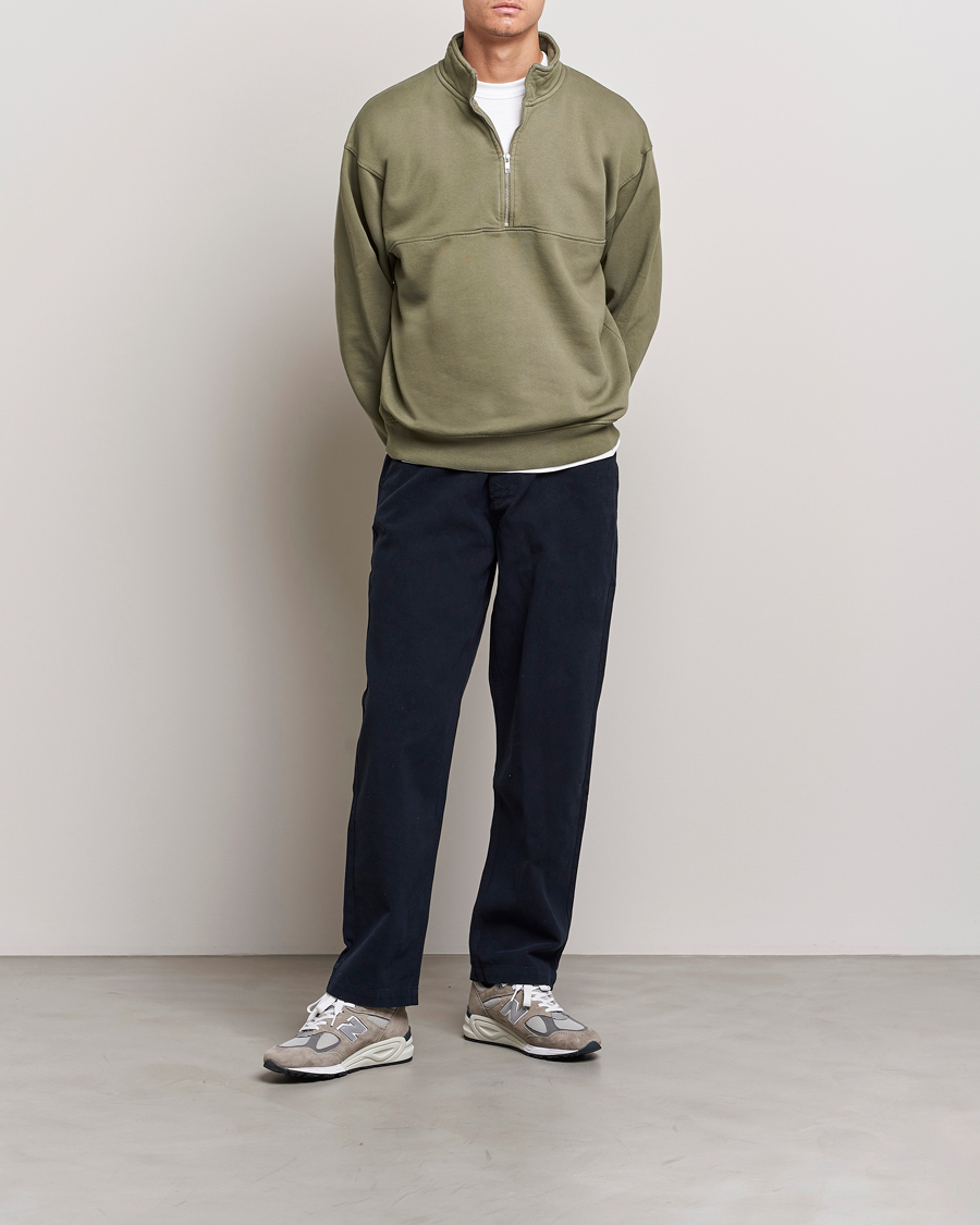 Colorful Standard Classic Organic Half-Zip Dusty Olive