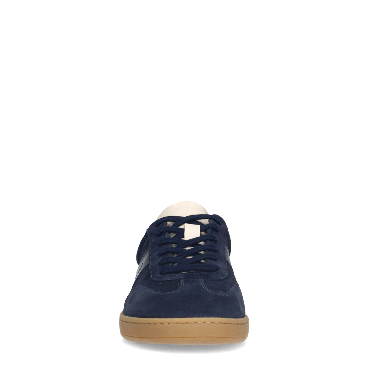 Donkerblauwe suède sneakers