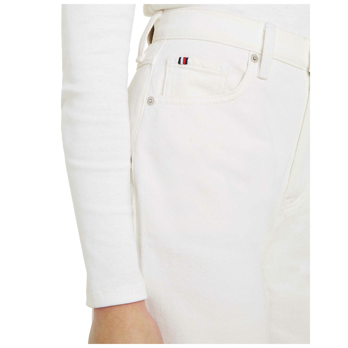 TOMMY HILFIGER<br>Calça jeans reta de cintura alta