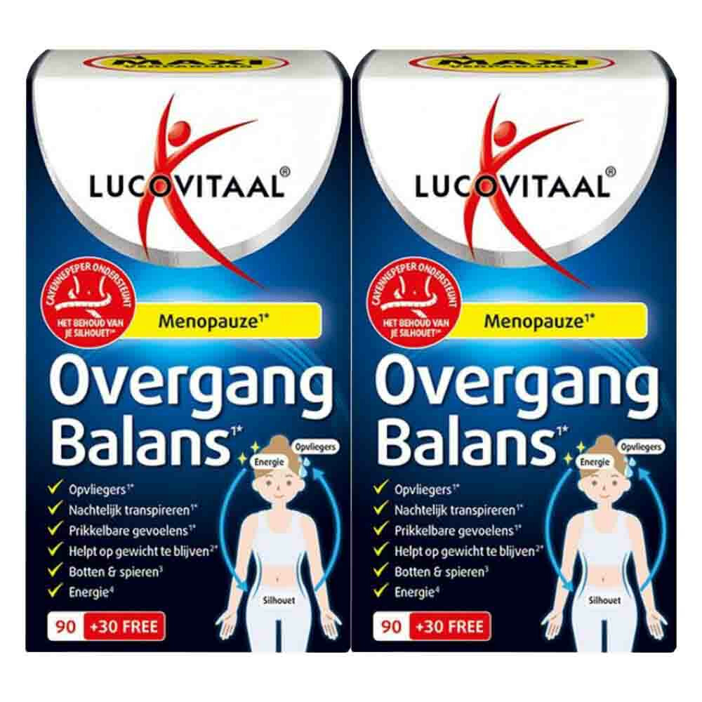 2x Lucovitaal Overgang Balans Maxi Verpakking120 tabletten