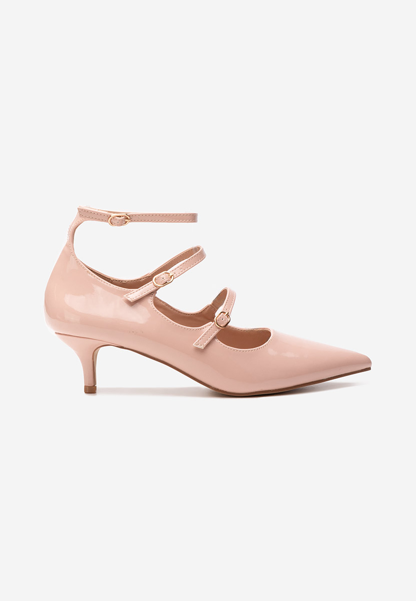 Chaussures à talon fin beige Ginny