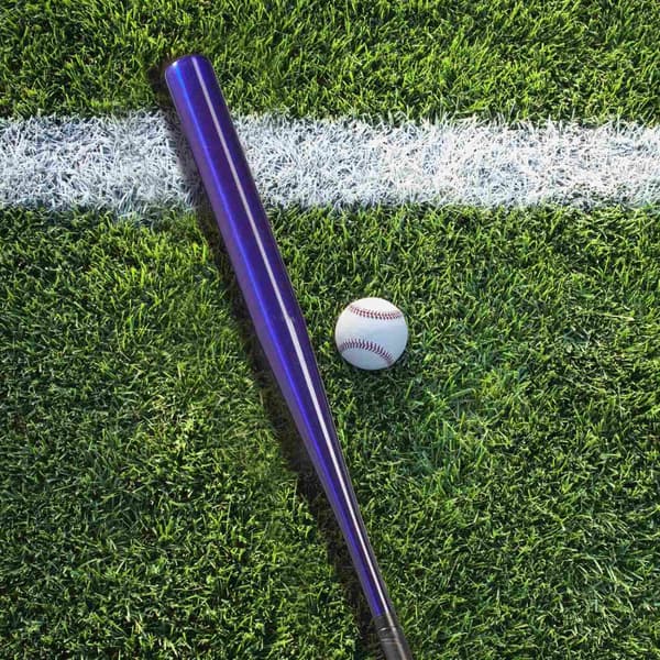 Blå baseballballtre i aluminium