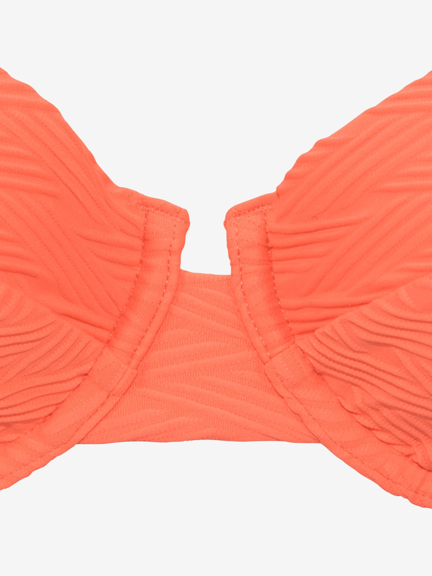 Haut de maillot de bain à armatures matière structurée aux couleurs tendances