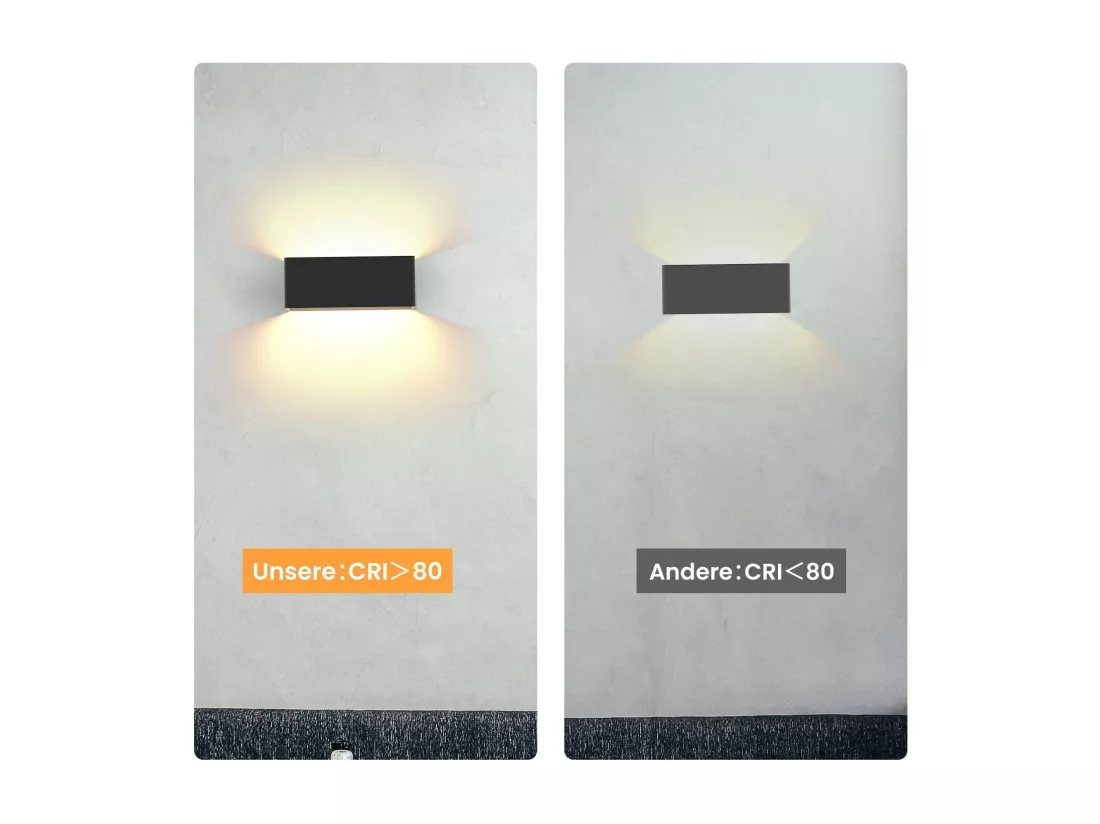 NETTLIFE LED Applique murale intérieure - Eclairage mural noir 5W Spot mural Up Down Lampe d'escalier Faisceau réglable 3000K Blanc chaud