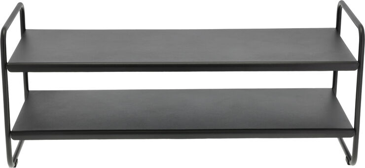 Zone Skoreol A-Shoe Rack 80x33x33 cm Black Black
