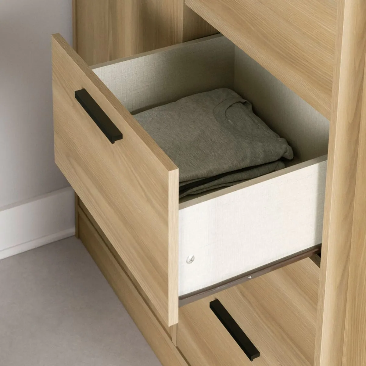 South Shore Lit Simple Mezzanine avec bureau - Logik Naturel