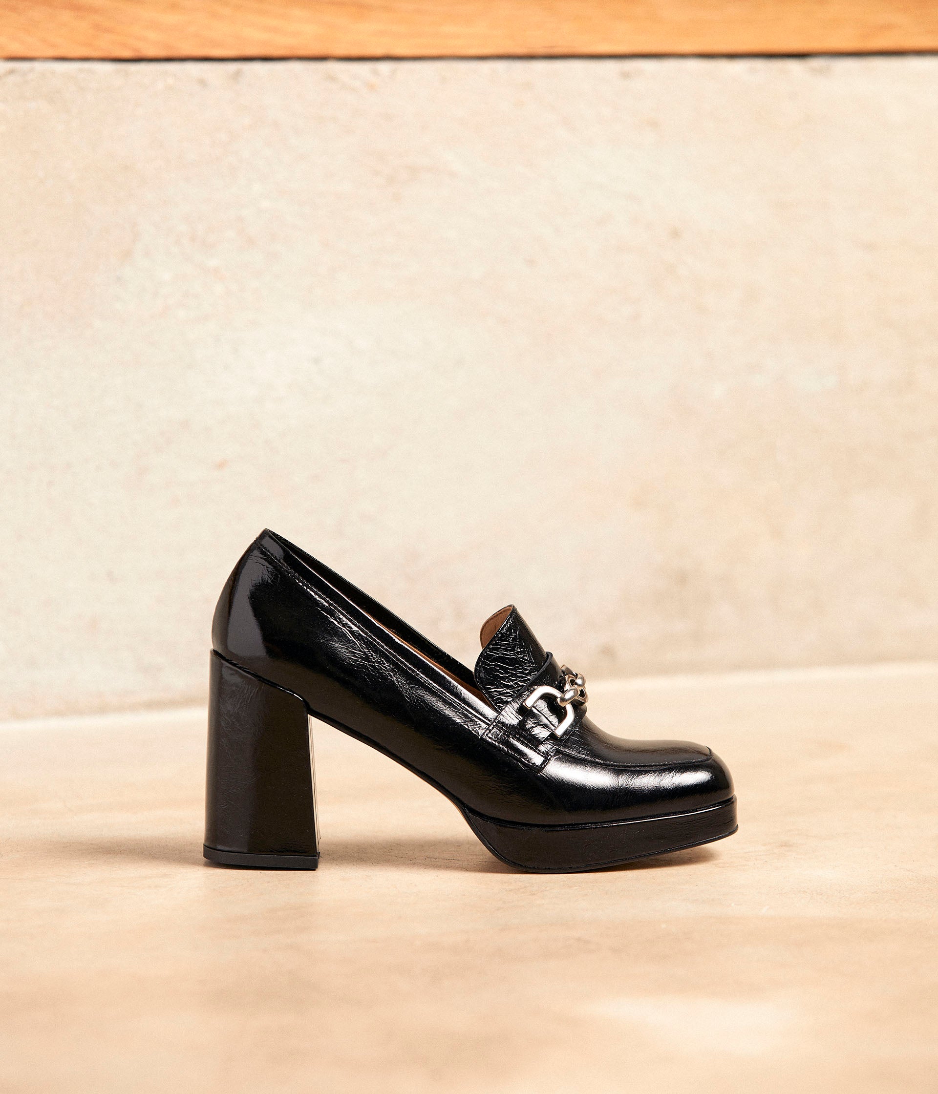 Mocassins noirs mors Crysta