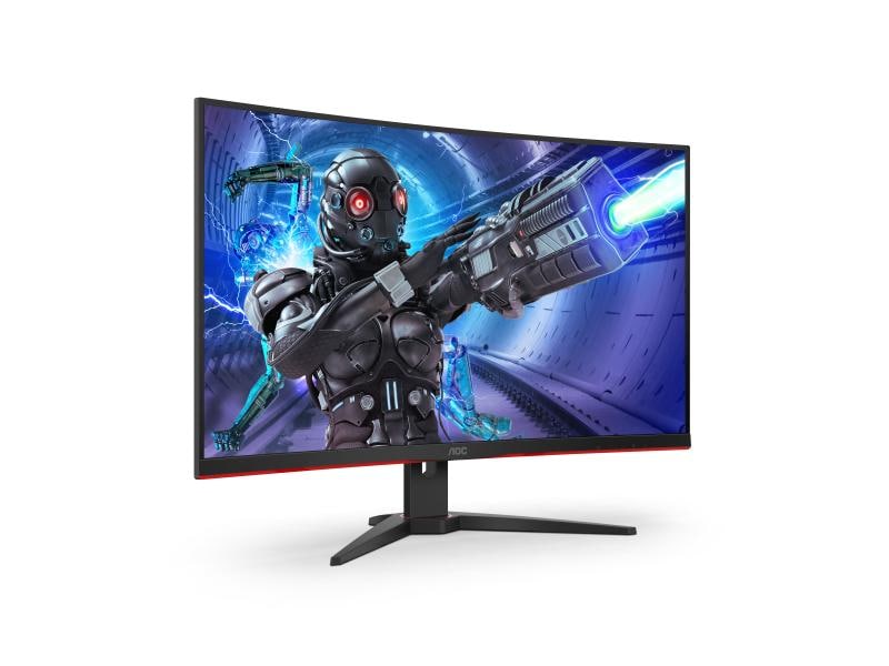AOC Monitor C32G2ZE/BK FreeSync-fähiger Gaming-Monitor mit Curved-Bauform und 240 Hz Refresh-Rate