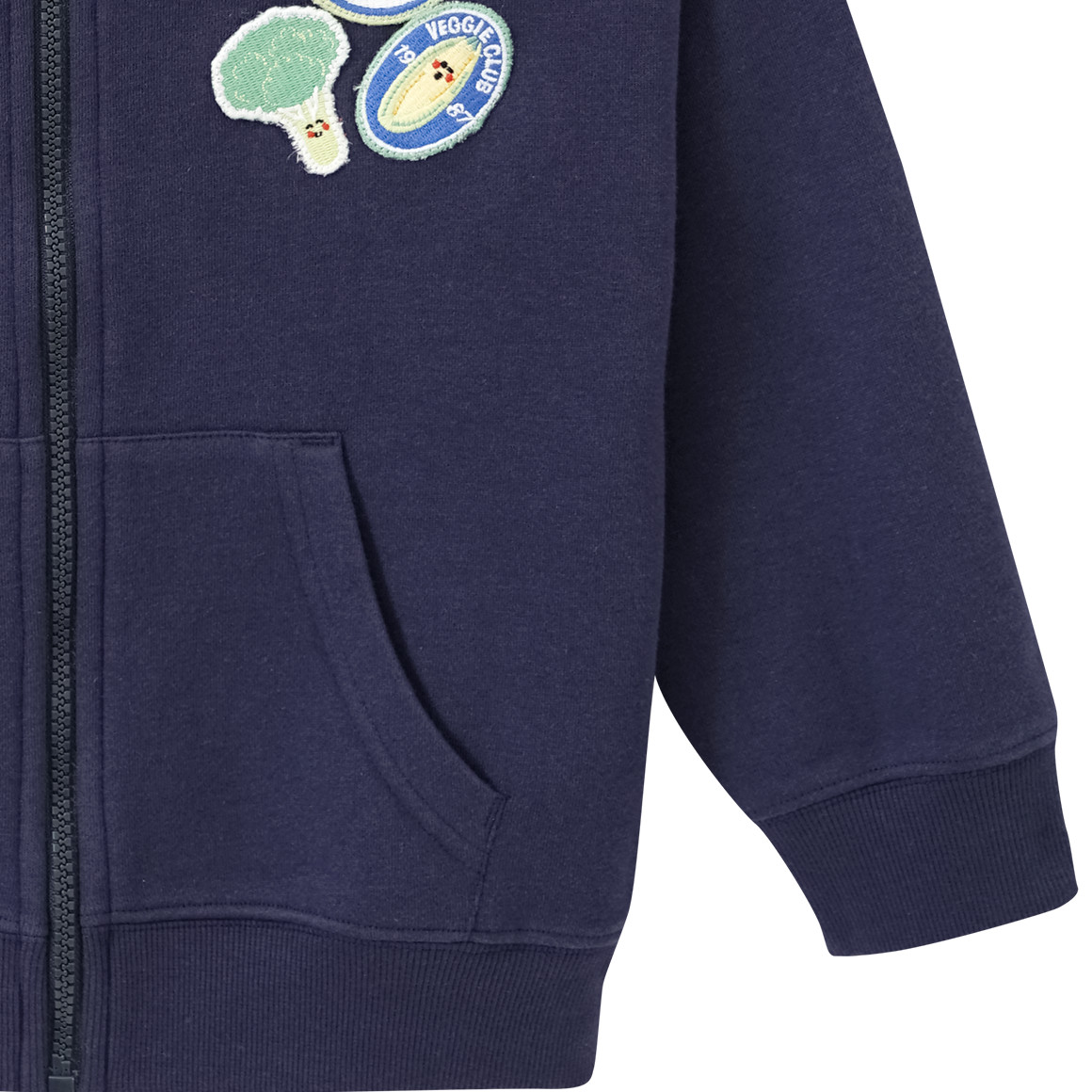 Topolino Jungen Sweatjacke mit Bauernhof-Motiven dunkelblau