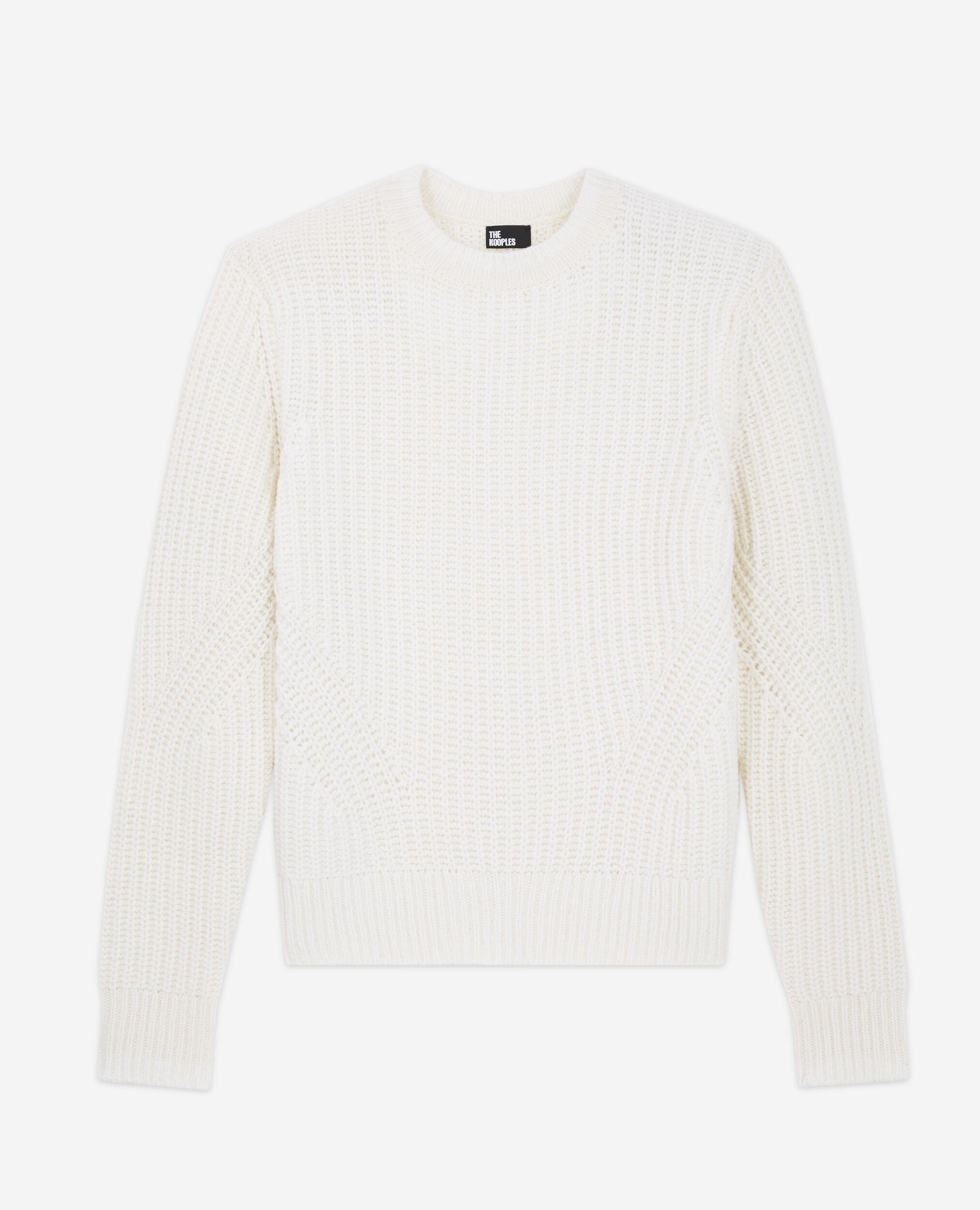 Pull en maille écru