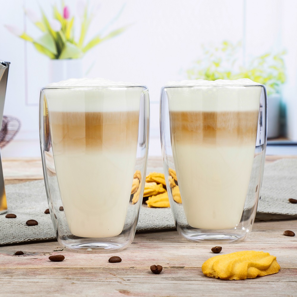 FS-STAR 2-teiliges Latte Macchiato-Gläser-Set doppelwandig
