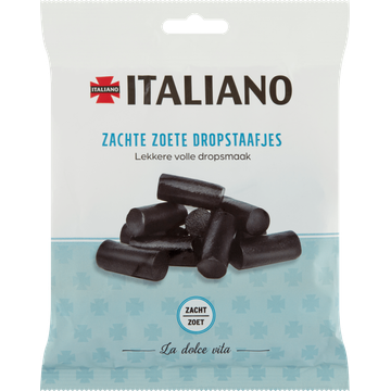 Italiano Zachte Zoete Dropstaafjes 200 g