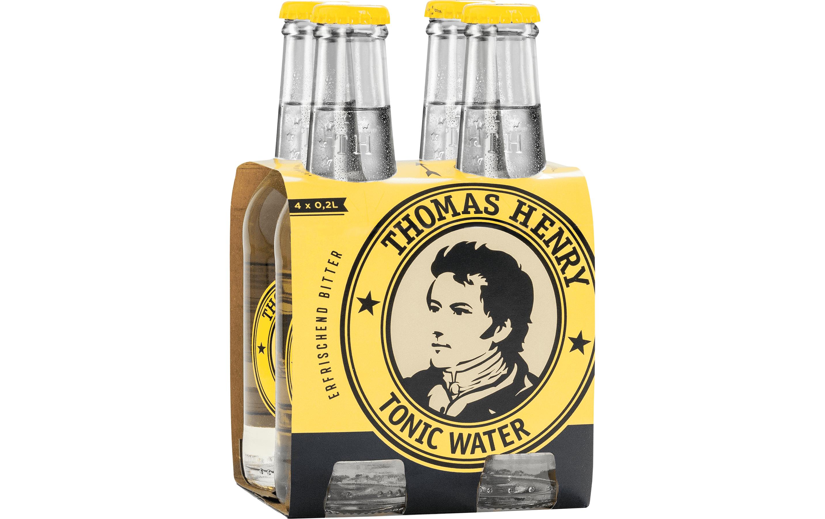 Soft-Drinks Tonic Water 4 x 200 mlSpritziges Erfrischungsgetränk