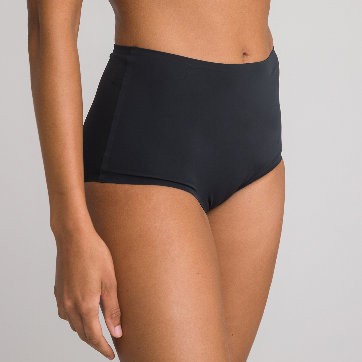 COLEÇÃO LA REDOUTE<br>Conjunto de 2 calcinhas de microfibra de cintura alta - Invisíveis