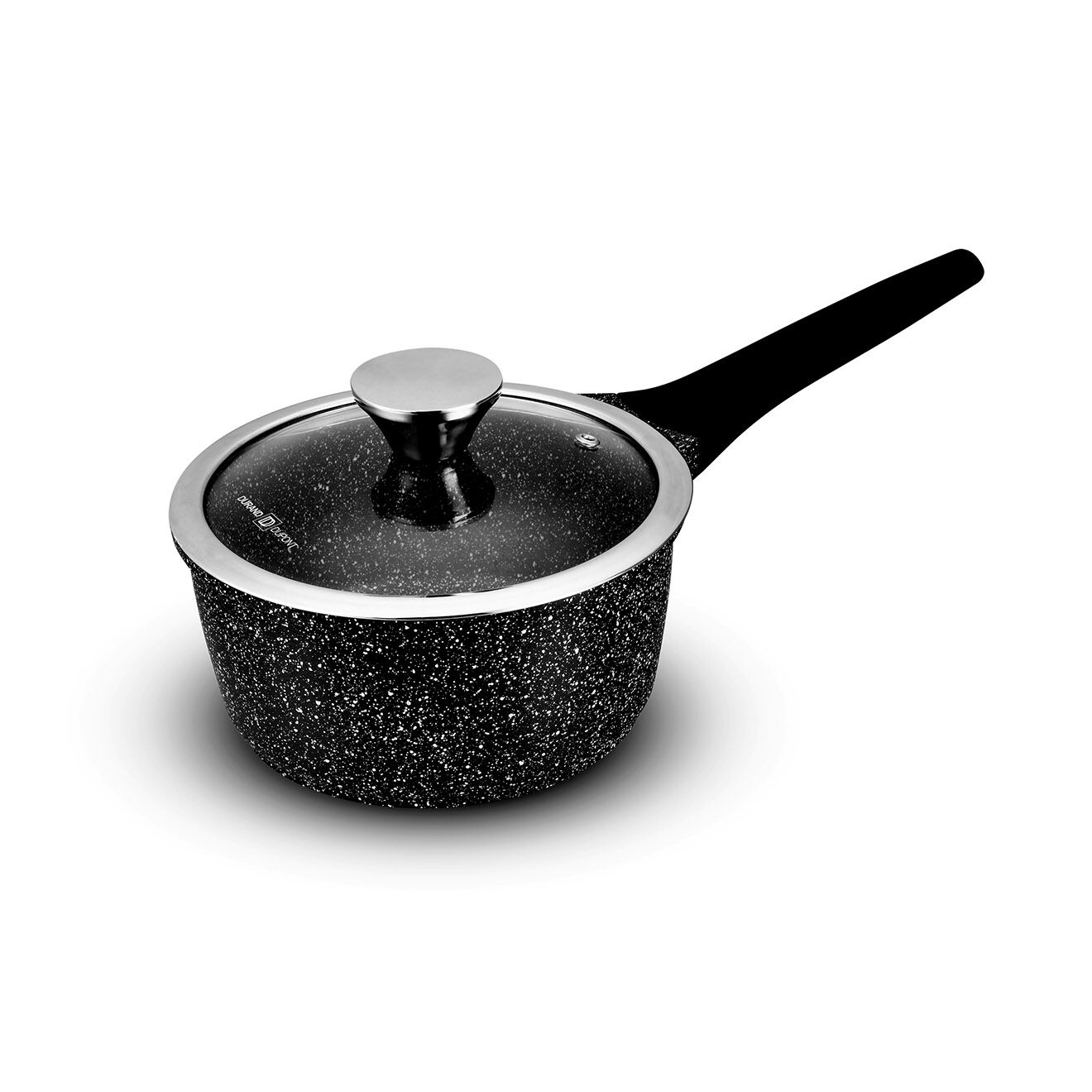 Durand Dupont Casserole fonte d'aluminium effet pierre gisors cas18tfi noire - D.18 cm