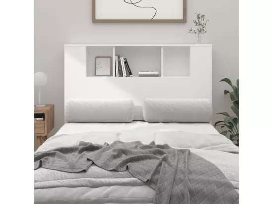 Armoire de tête de lit Blanc 120x18,5x104,5 cm